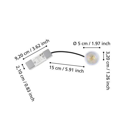 Eglo - LED Module extérieur LED/4,9W/230V 2700/4000/6500K IP65