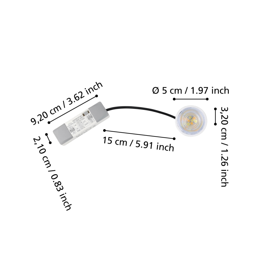 Eglo - LED Module extérieur LED/4,9W/230V 2700/4000/6500K IP65