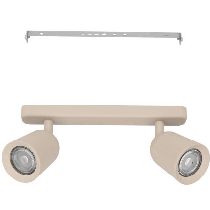Eglo - Spot orientable 2xGU10/10W/230V beige