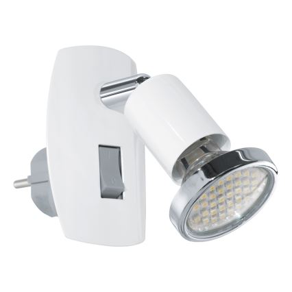 Eglo - Luminaire LED à brancher 1x GU10 / 2,8 W / 230 V blanc