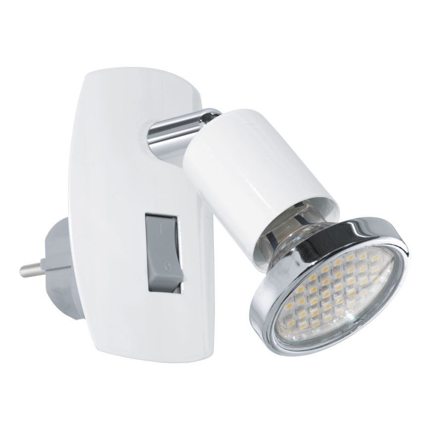 Eglo - Luminaire LED à brancher 1x GU10 / 2,8 W / 230 V blanc