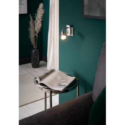 Eglo - Luminaire LED à brancher 1xGU10/2,8W/230V chrome mat