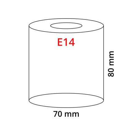 Eglo 90858 - Abat-jour MY CHOICE E14 diam.7 cm noir-blanc