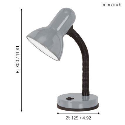 Eglo - Lampe de table 1xE27/40W/230V