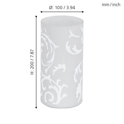 EGLO - Lampe de table 1xE14/60W/230V blanche