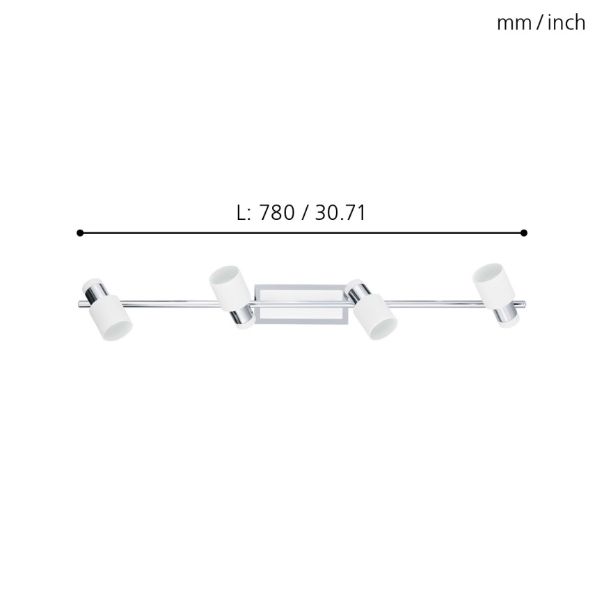 Eglo - Spot 4xGU10-LED/5W/230V