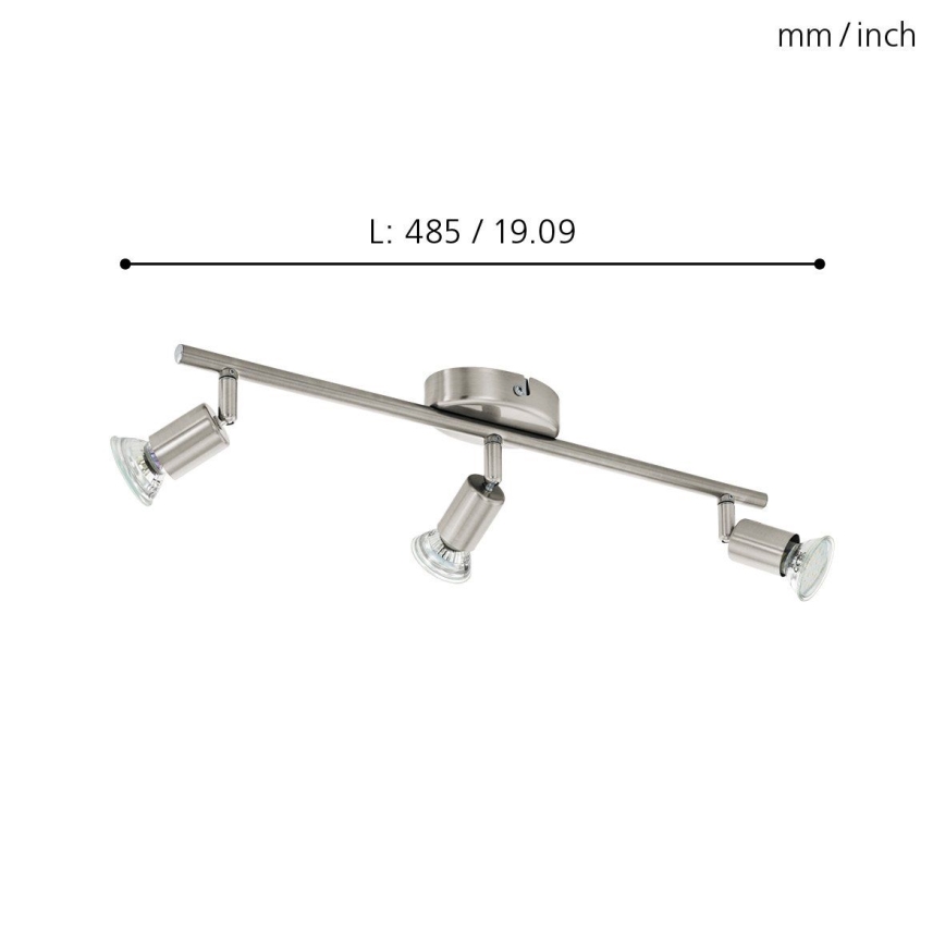 Eglo - Spot 3xGU10-LED/2,8W/230V