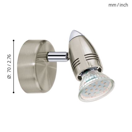 Eglo - Spot 1xGU10-LED/3W/230V
