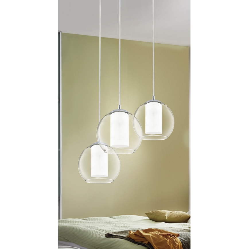 Eglo - Lampe suspandue 3xE27/60W