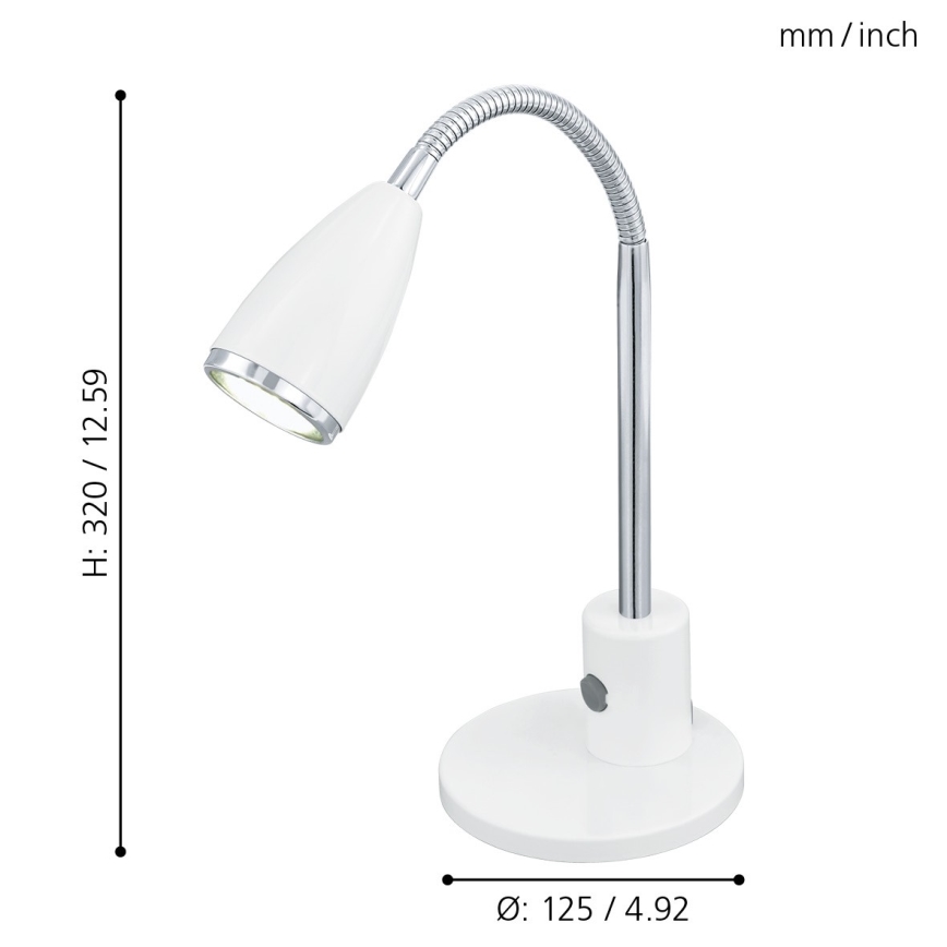 Eglo - Lampe de table LED 1xGU10/3W/230V