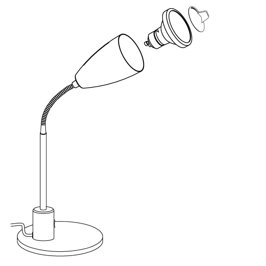 Eglo - Lampe de table LED 1xGU10/3W/230V