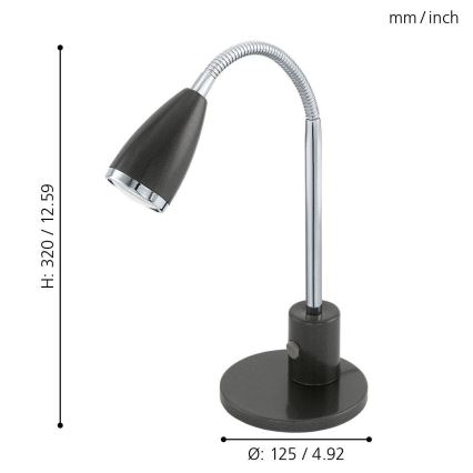 Eglo - lampe de table LED 1xGU10/3W/230V