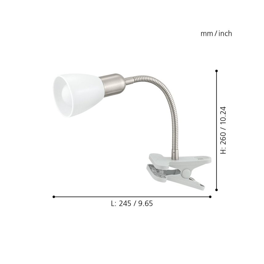 Eglo - Lampe à pince 1xE14-LED/4W/230V