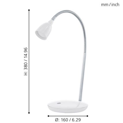 Eglo - Lampe de table LED 3 W 230 V