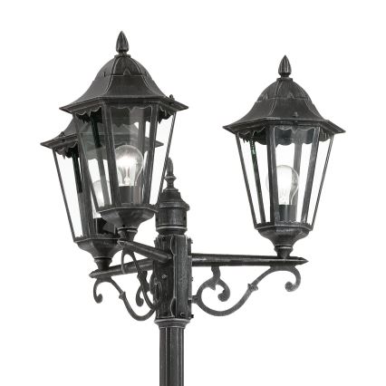 Eglo - Lampadaire extérieur 3xE27/60W/230V IP44