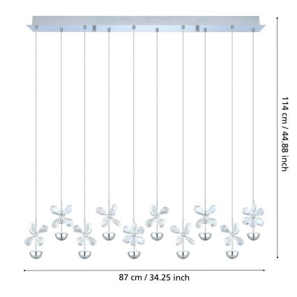 Eglo - Suspension LED sur câble LED/25W/230V
