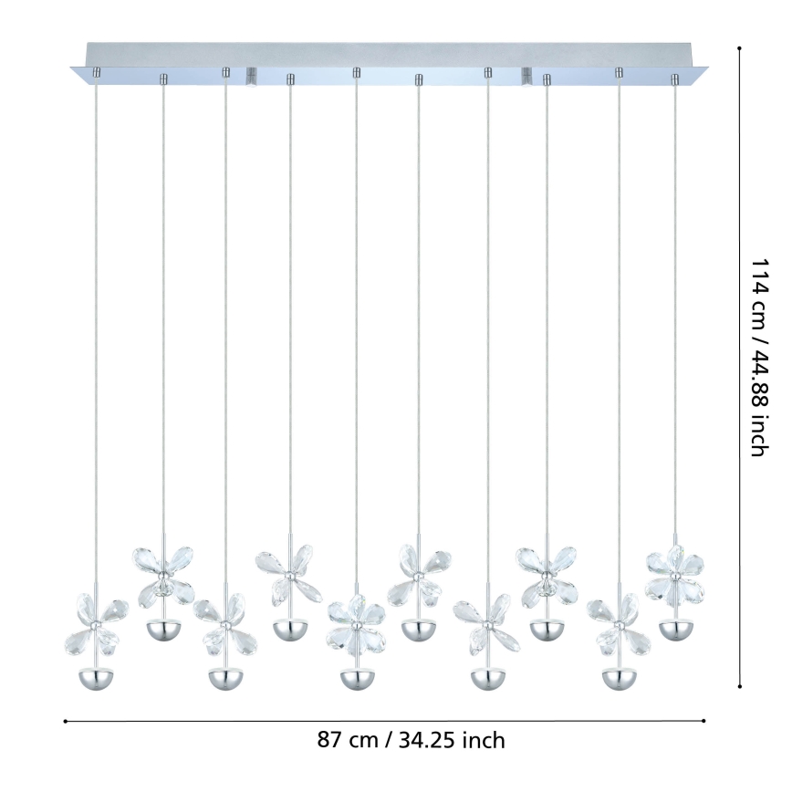 Eglo - Suspension LED sur câble LED/25W/230V