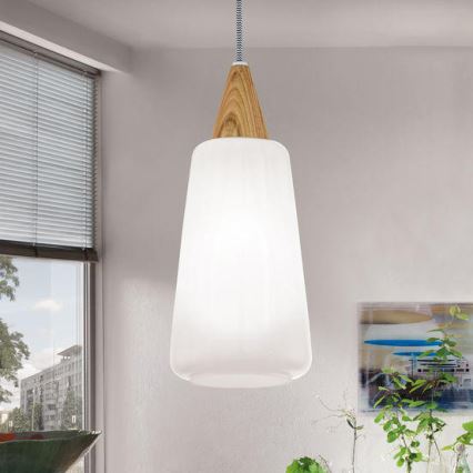 Eglo 93687 - Lustre PENTONE 1xE27/60W/230V verre opale