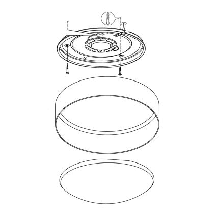 Eglo - plafonnier LED/12W/230V