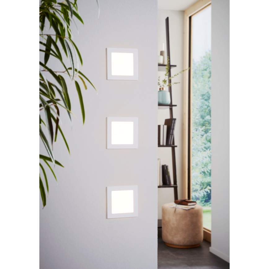 Eglo 94061 - Luminaire encastré LED FUEVA 1 LED/10,95W/230V 17x17 cm