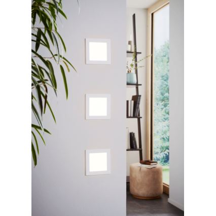 Eglo 94061 - Plafonnier encastré FUEVA 1 LED/10,95W/230V 17x17 cm