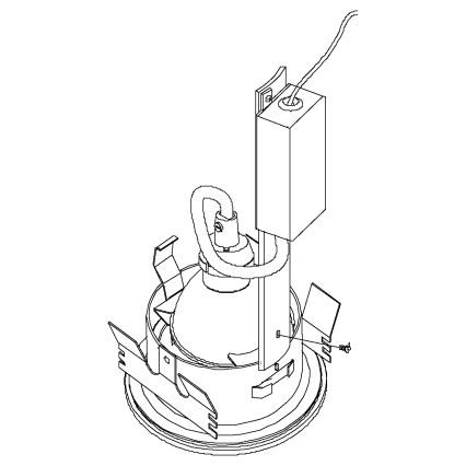 Eglo - Spot encastrable LED salle de bain 1xGU10/5W/230V IP65