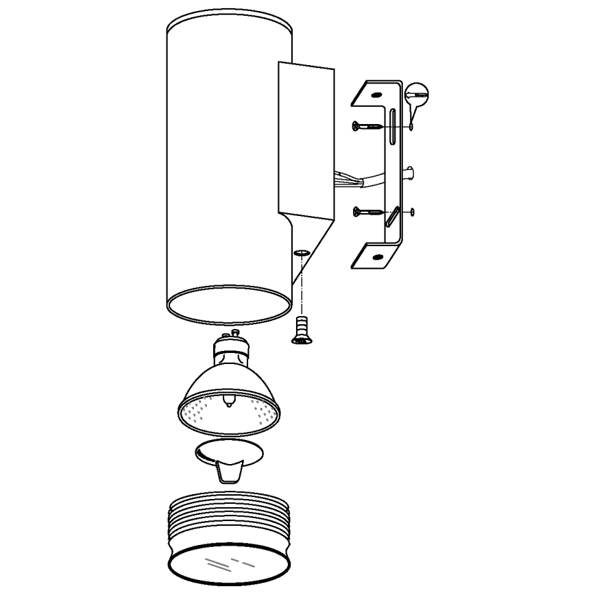 Eglo - éclairage LED extérieur 1xGU10/3W/230V IP44