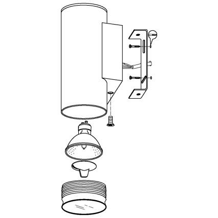 Eglo - éclairage LED extérieur 2xGU10/3W/230V IP44