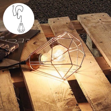 Eglo 94197 - Lampe de table à brancher TARBES 1xE27/60W/230V