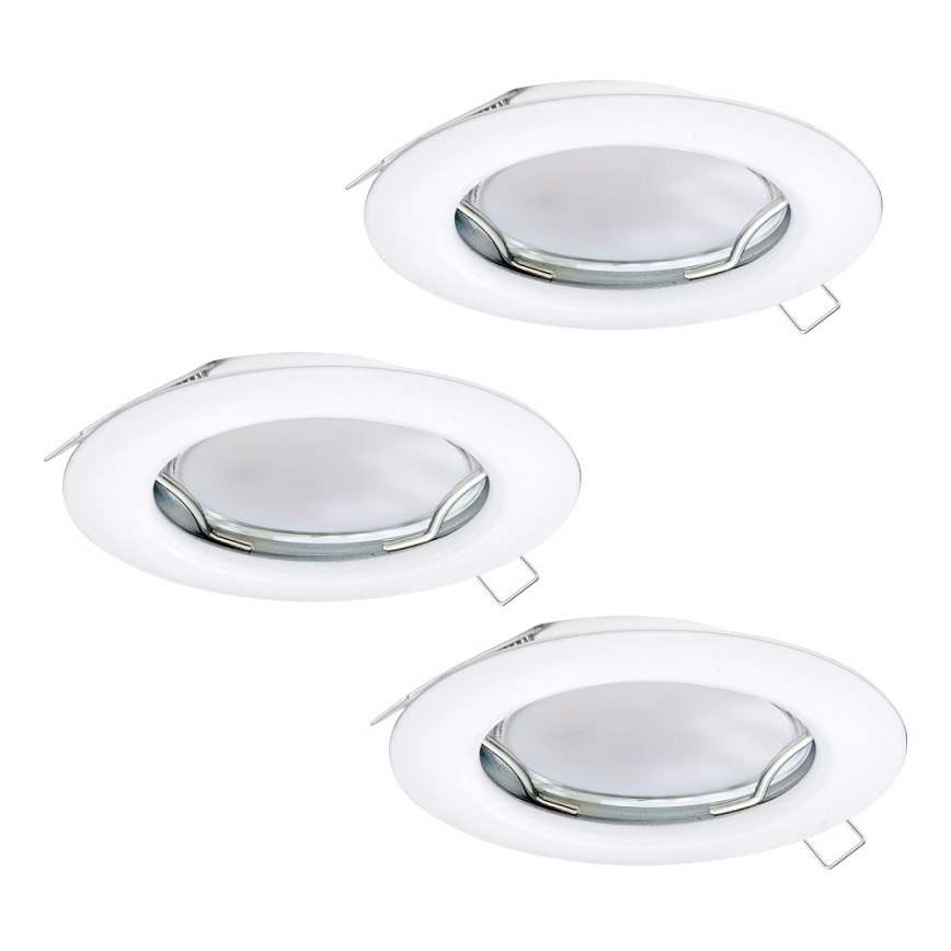 Eglo - Lot de 3 spots encastrés LED PENETO 1xGU10-LED/3W/230V