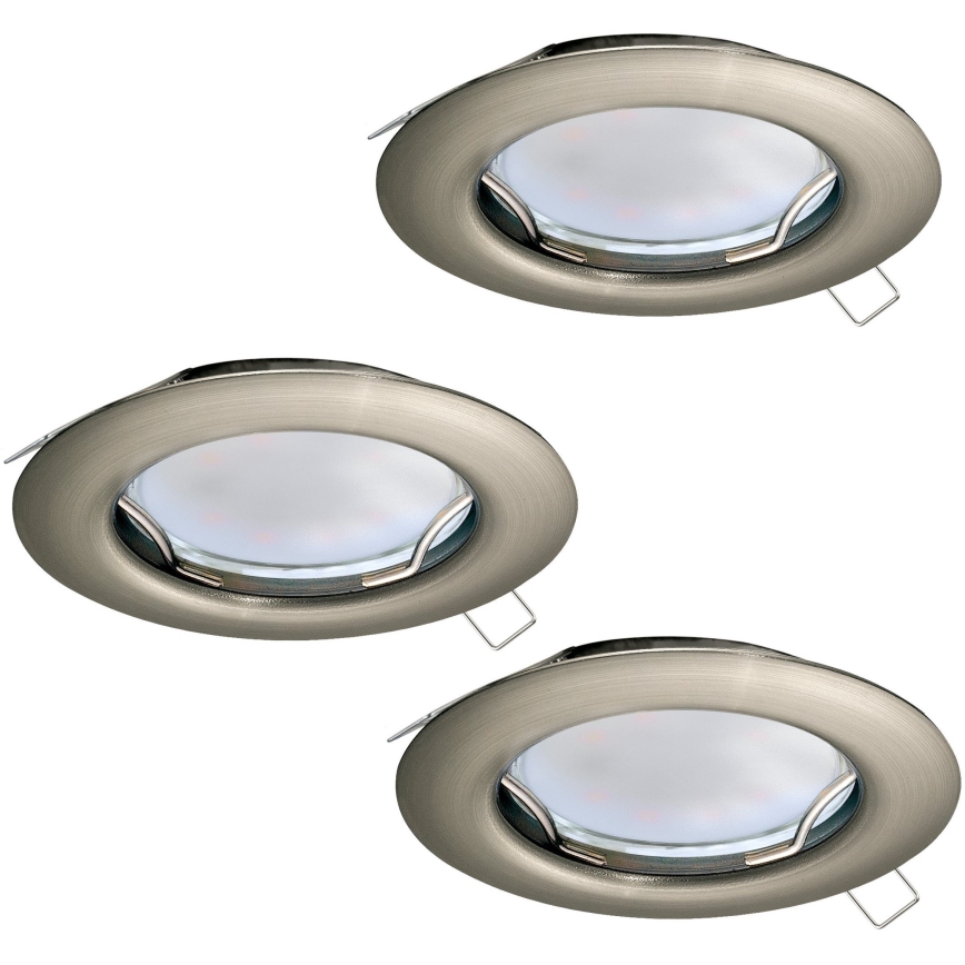 Eglo - Lot de 3 spots encastrés LED PENETO 1xGU10-LED/3W/230V