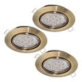 Eglo 94409 - LOT DE 3 spots LED encastrés PENETO 1xGU10-LED/5W/230V