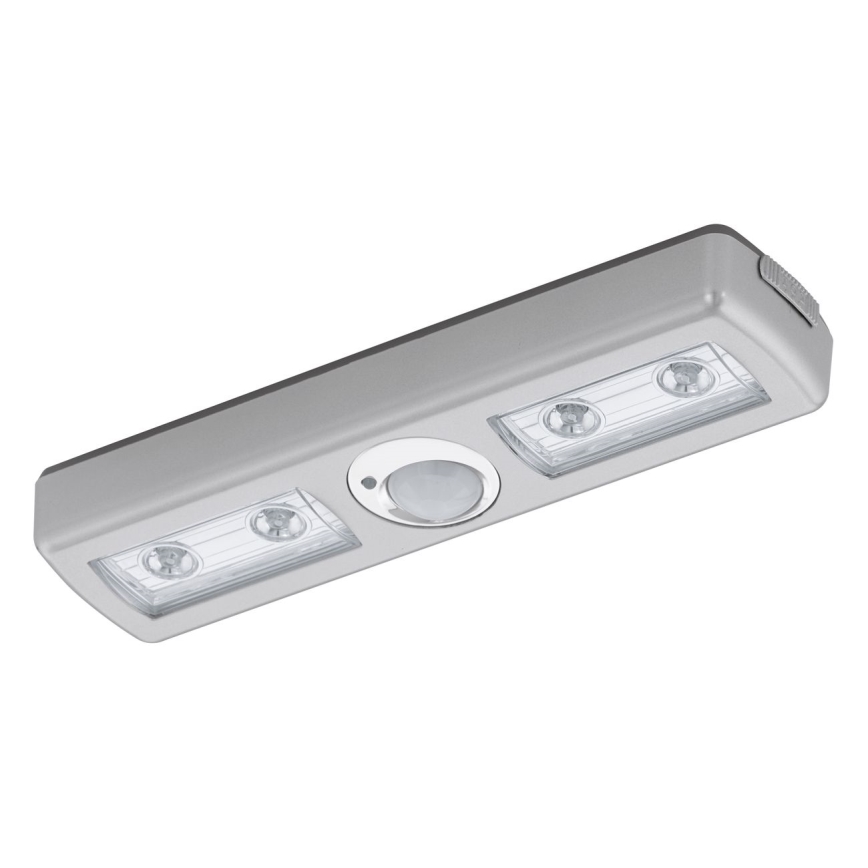 Eglo - Lampe d'orientation LED avec détecteur 4xLED/3xAAA