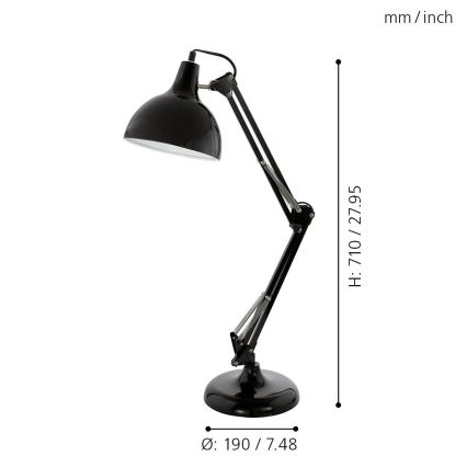 Eglo - Lampe de table 1xE27/40W/230V