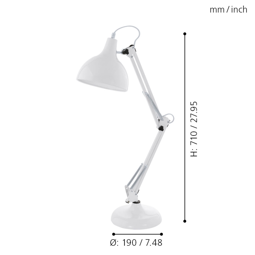 Eglo - Lampe de table 1xE27/40W/230V