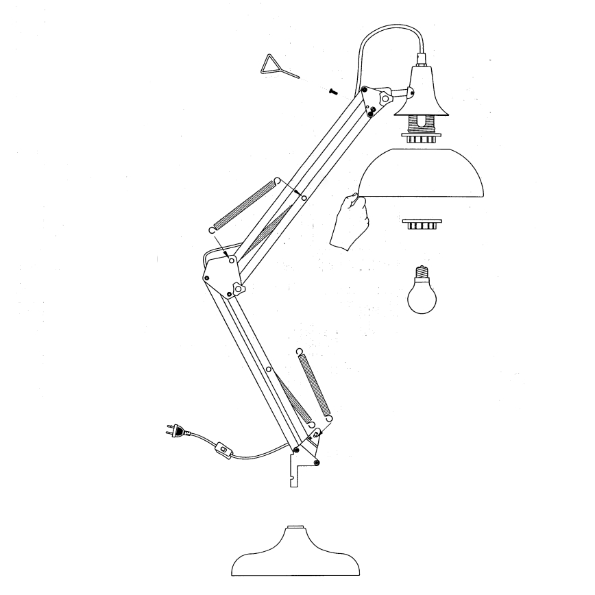 Eglo - Lampe de table 1xE27/40W/230V
