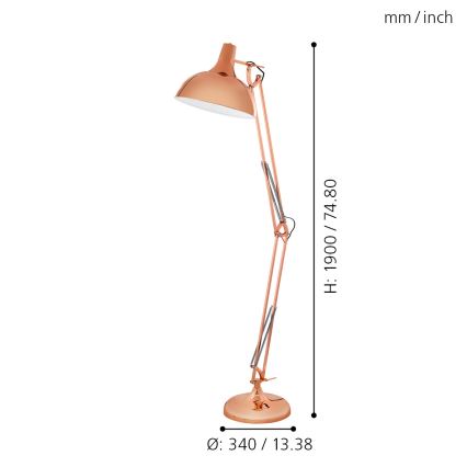 Eglo - Lampadaire 1xE27/60W/230V