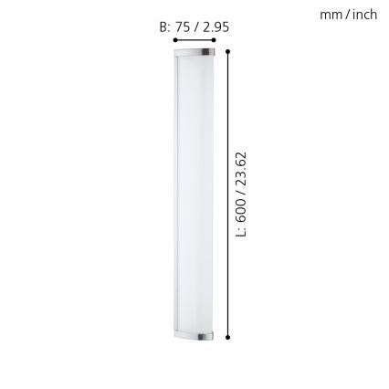 Eglo - luminaire LED pour salle de bains LED/16W/230V IP44