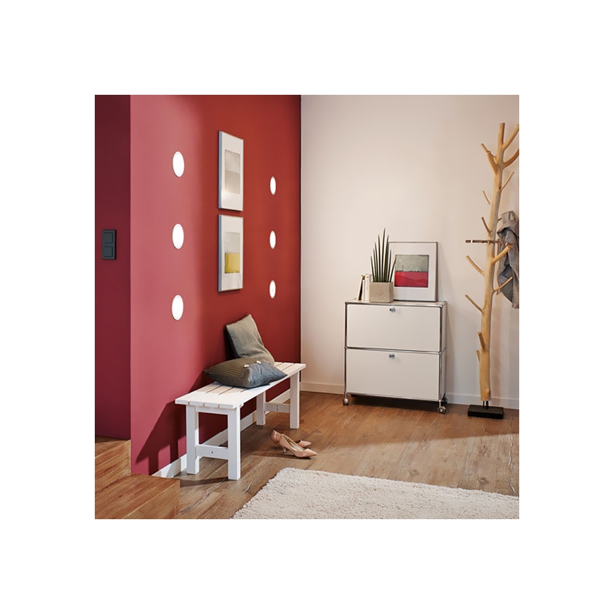 Eglo - LOT de 3 luminaires encastrés FUEVA 1, 1x LED / 2,7 W / 230 V, Ø 8,5 cm