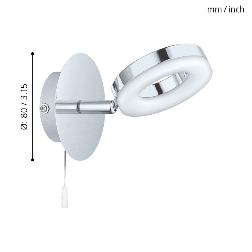 Eglo 94756 - Luminaire salle de bain GONARO 1xLED/3,8W/230V IP44