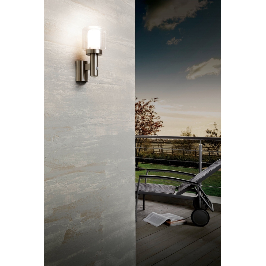 Eglo - Applique murale extérieure avec capteur 1xE27/40W IP44