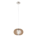Eglo 95038 - Suspension sur câble STELLATO 1xE27/60W/230V Ø 30 cm beige
