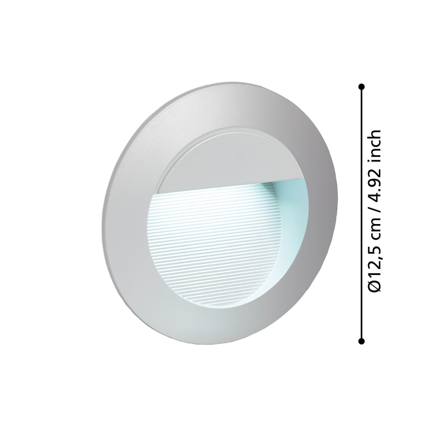 Eglo - Spot de balisage extérieur 1xLED/2,5W/230V IP65