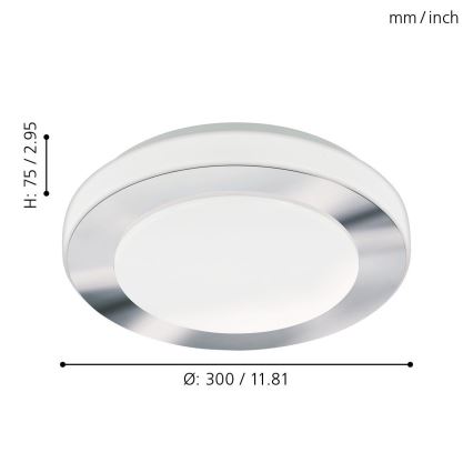 Eglo - Luminaire salle de bain 1xLED/11W/230V IP44