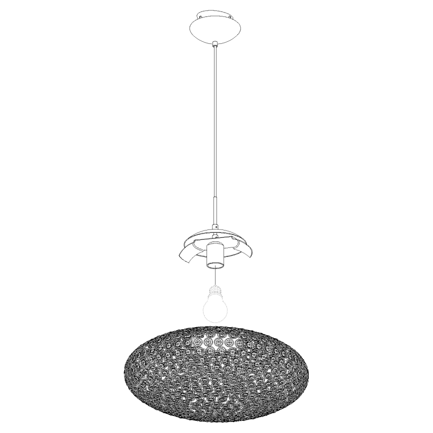 Eglo - Suspension filaire 1xE27/60W/230V