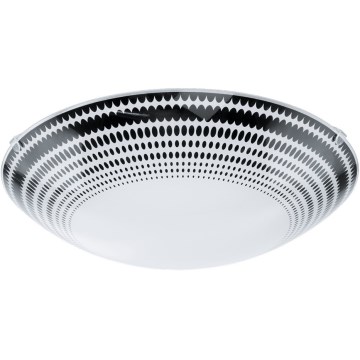 Eglo 95291 - Plafonnier LED MAGITTA LED/16W/230V Ø 31,5 cm noir/blanc