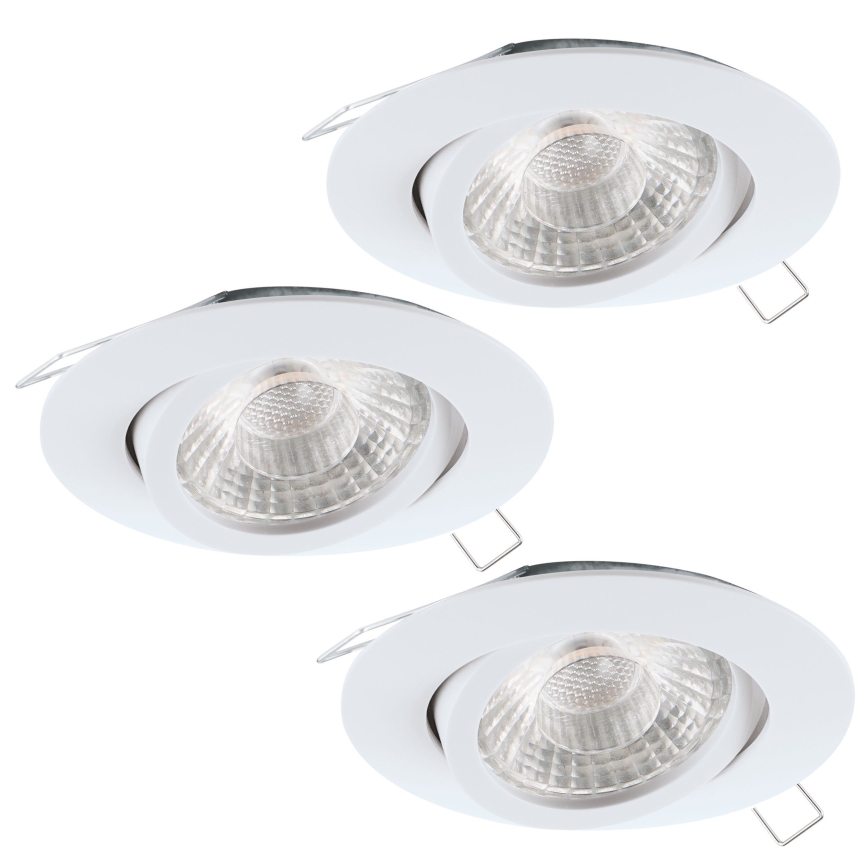Eglo - SET 3x Spot LED encastrable TEDO 3xGU10-LED/5W/230V