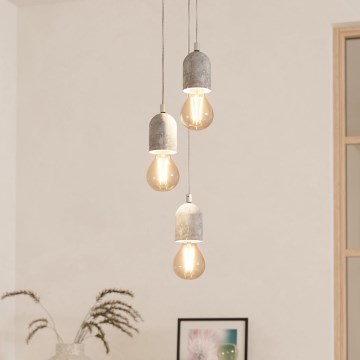 Eglo 95523 - Lustre SILVARES 3xE27/60W/230V