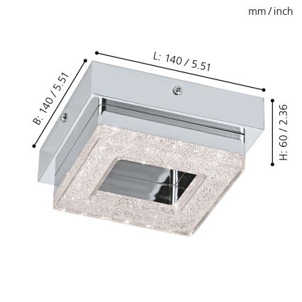 Eglo - Plafonnier 1xLED/4W/230V