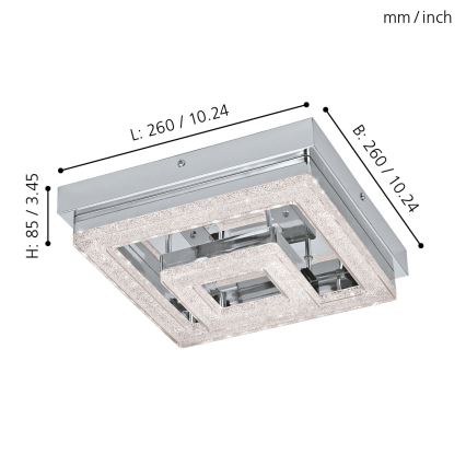 Eglo - Plafonnier LED/12W/230V